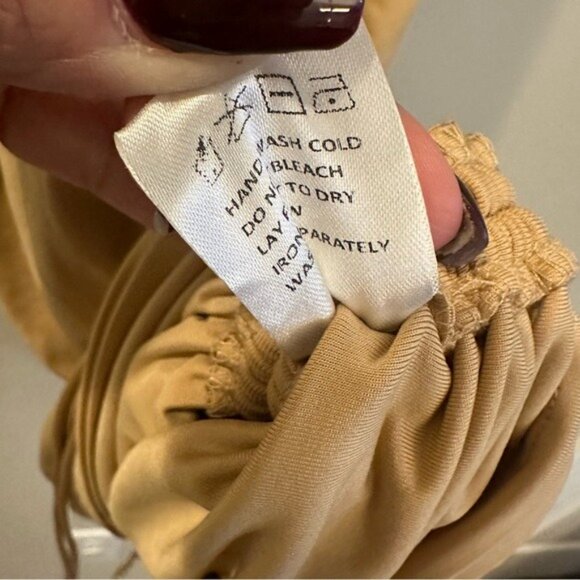 SUPERDOWN Revolve Cory Side Ruched Mini Dress in Nude Sz Medium NWT - Picture 5 of 7